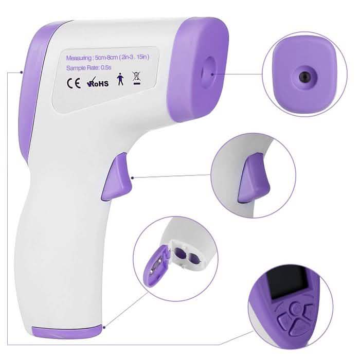 No-Contact Infrared Forehead LCD Thermometer BZ-R6 by DailySale