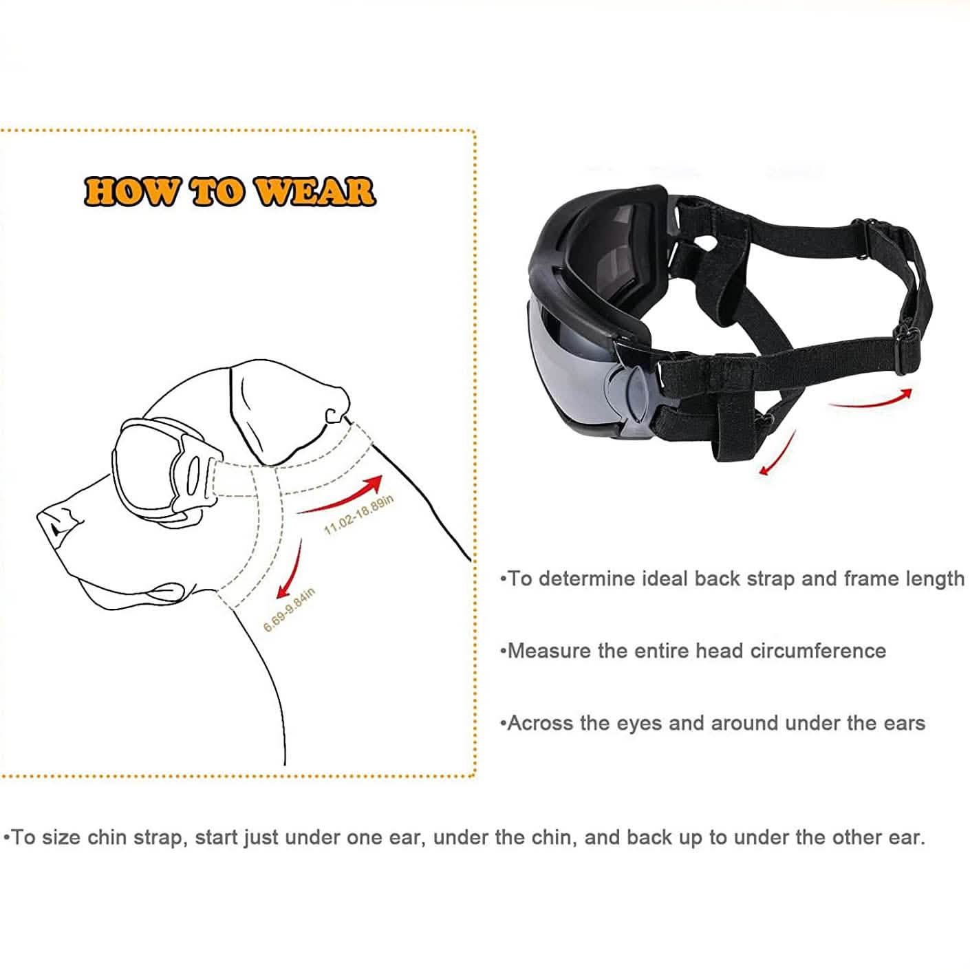 NVTED Dog Sunglasses with Adjustable Strap for Medium or Large Dog by DailySale