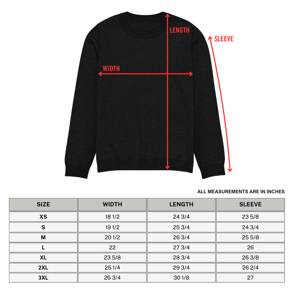 Web Weaver Knit Crew Neck Sweater by Goth Cloth Co.