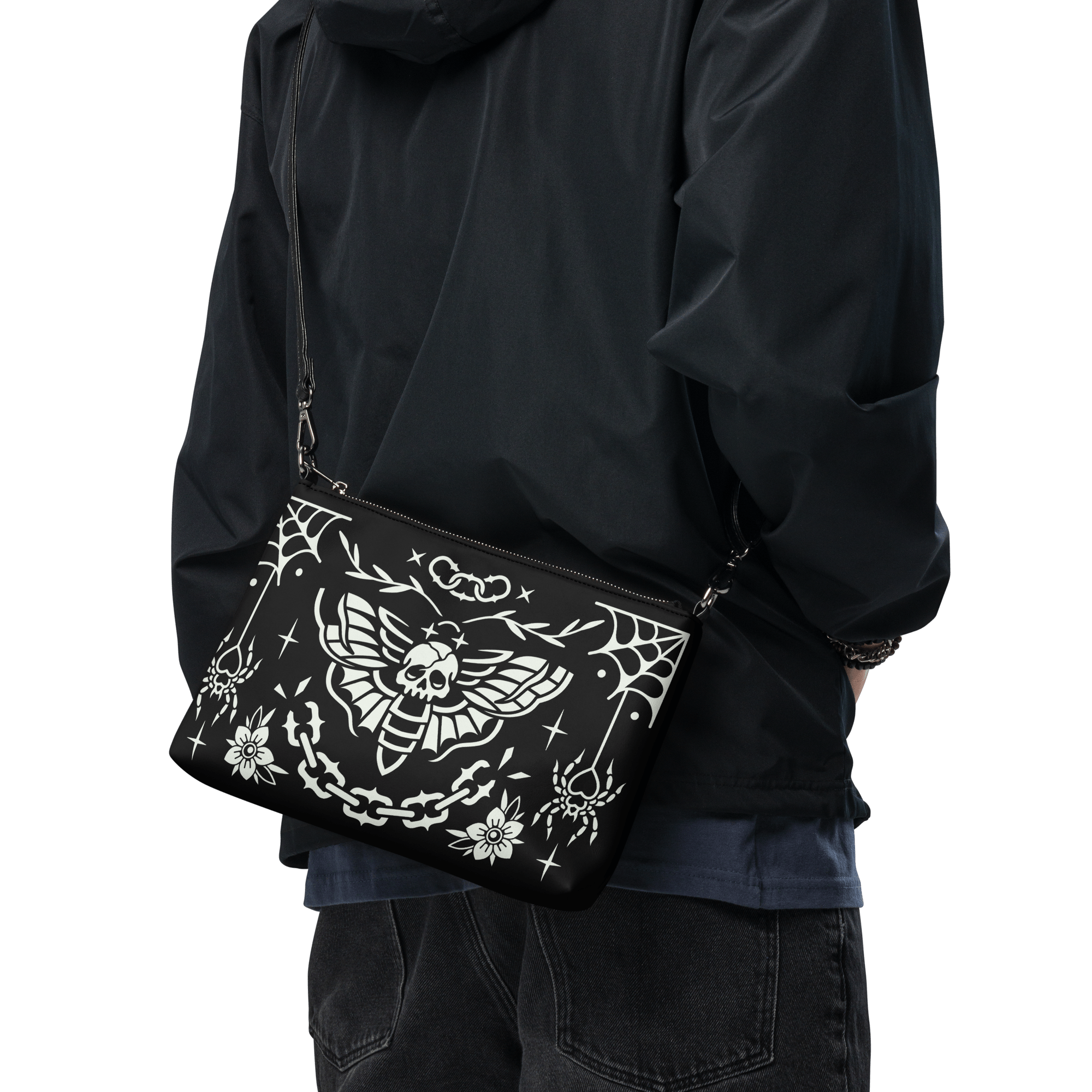 Old School Ink Crossbody Bag by Goth Cloth Co.