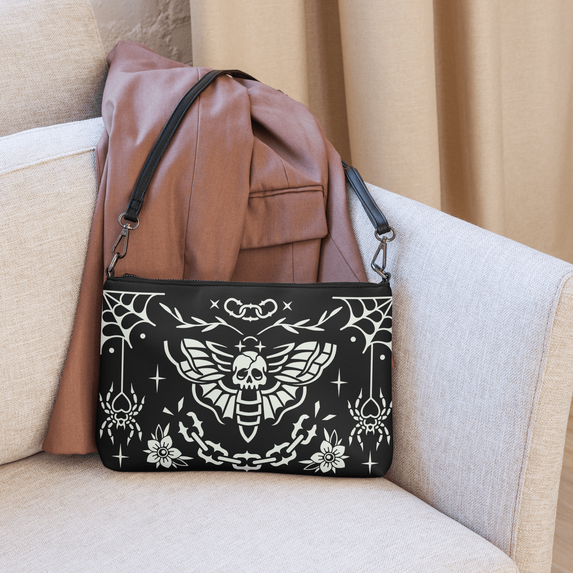 Old School Ink Crossbody Bag by Goth Cloth Co.