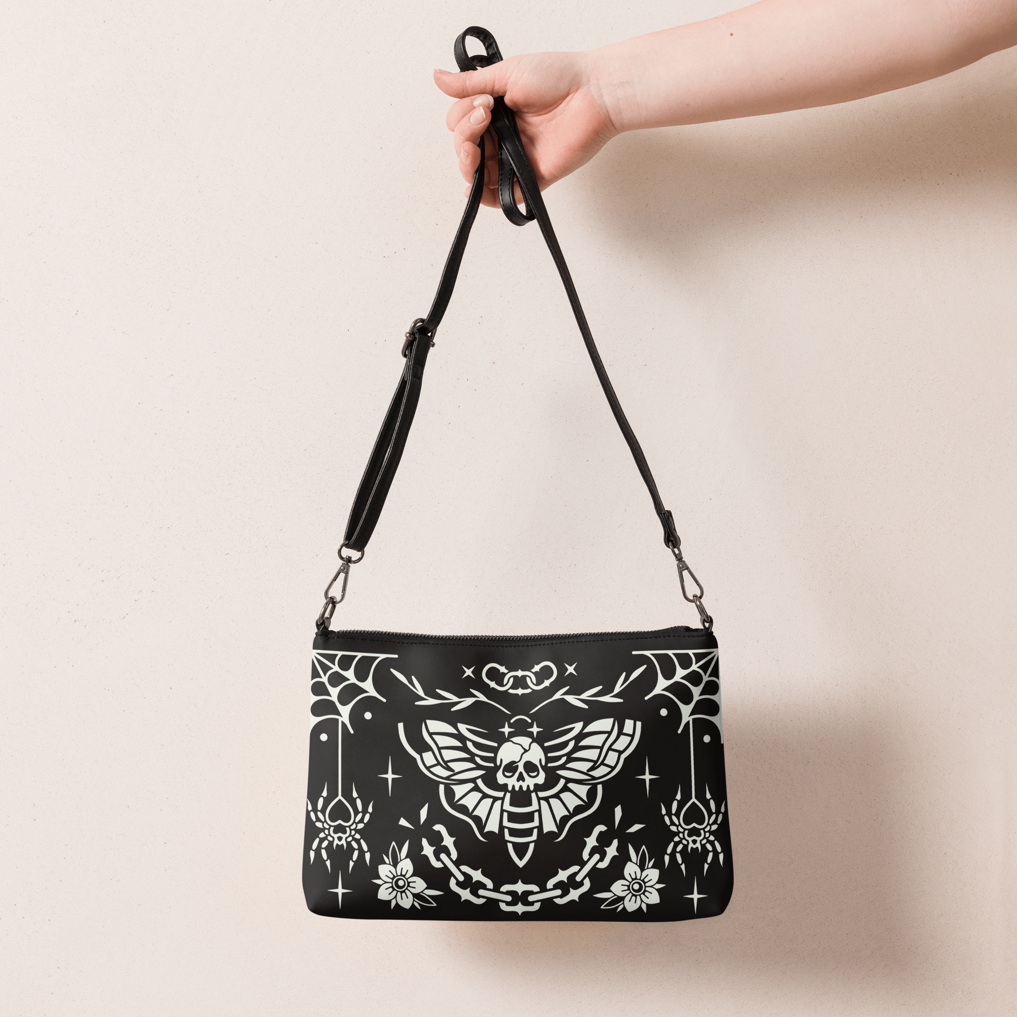 Old School Ink Crossbody Bag by Goth Cloth Co.