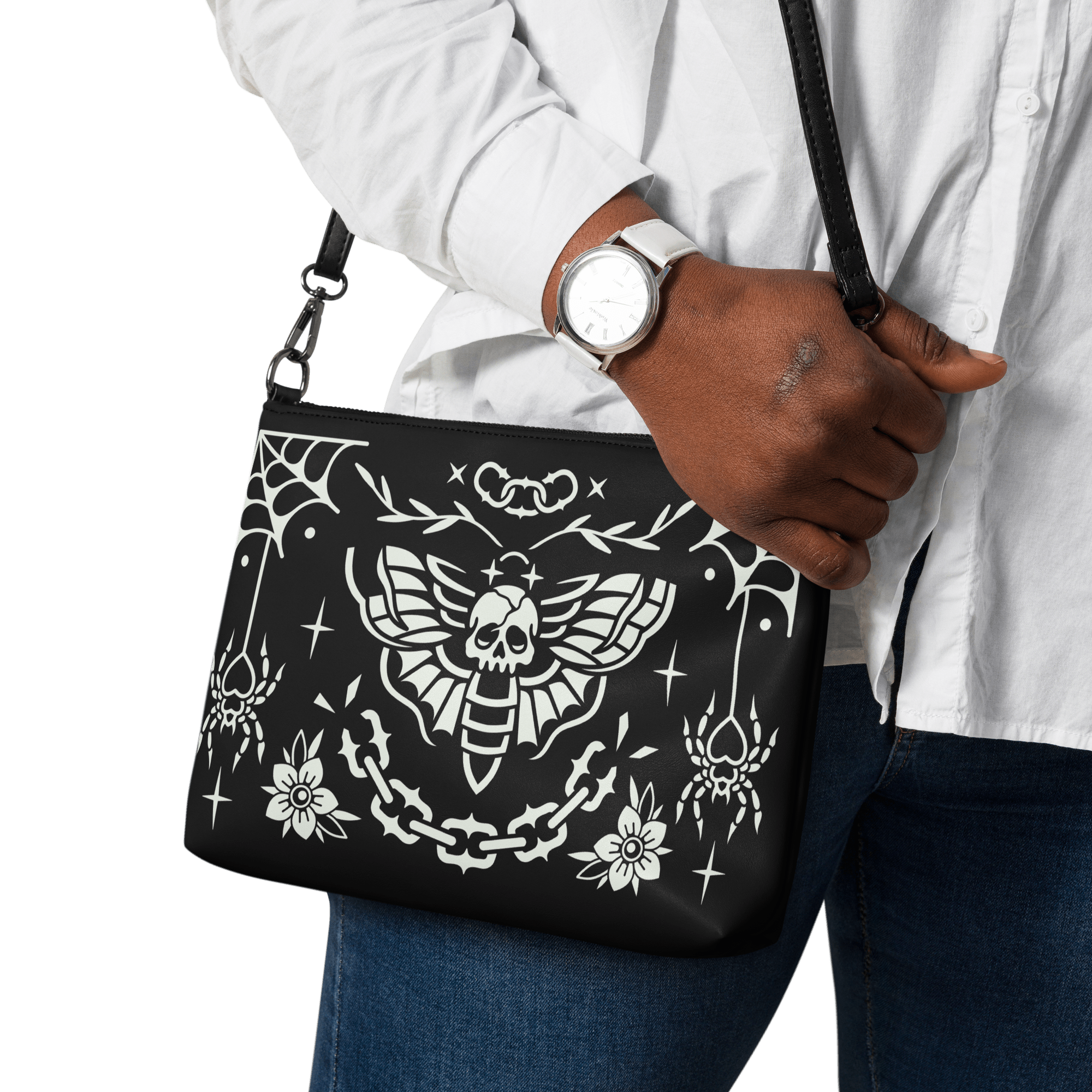 Old School Ink Crossbody Bag by Goth Cloth Co.