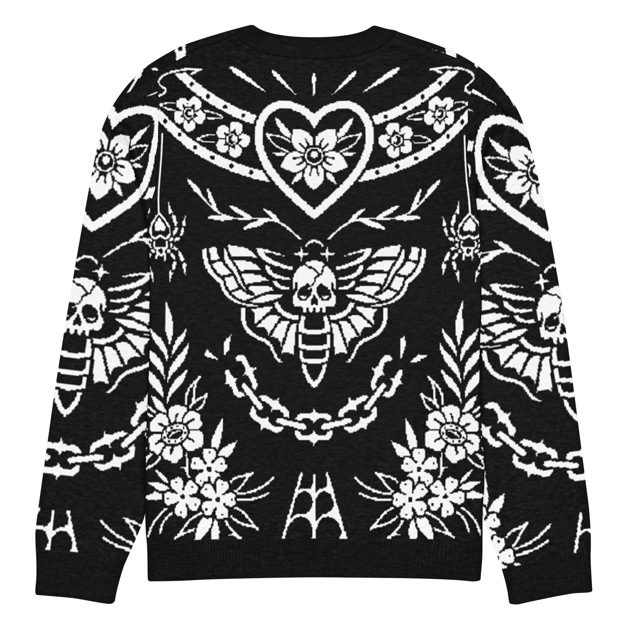 Old School Ink Knit Crewneck Sweater by Goth Cloth Co.