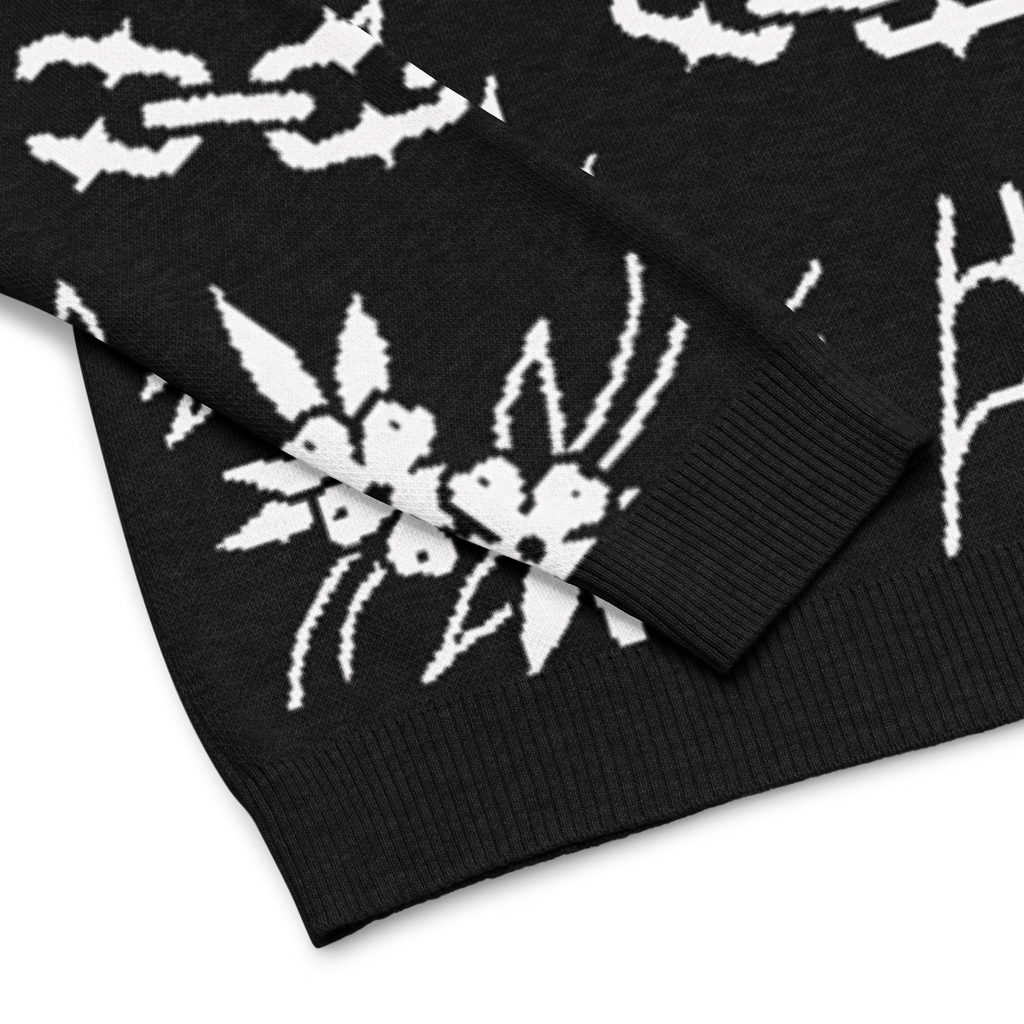 Old School Ink Knit Crewneck Sweater by Goth Cloth Co.