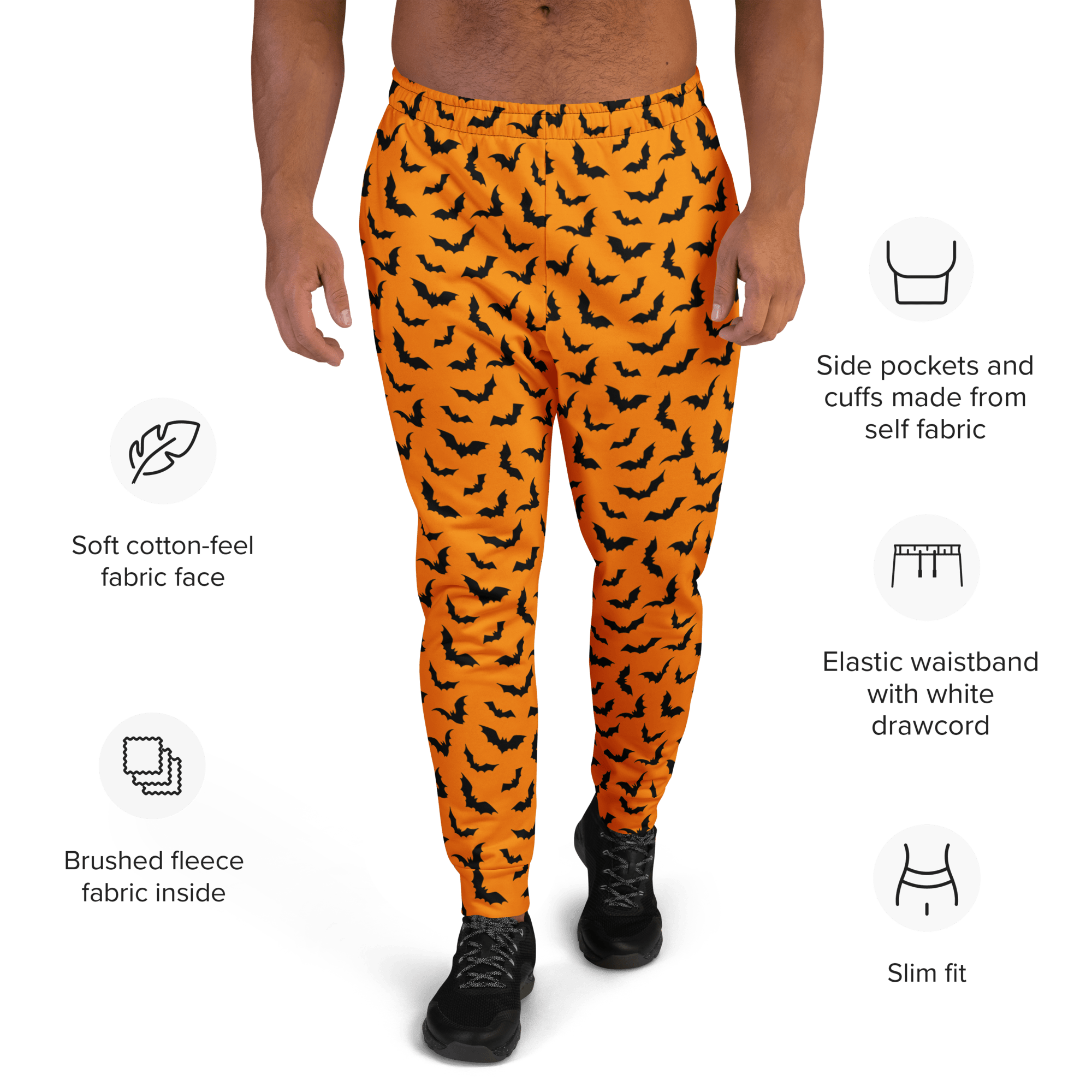 Orange Eclipse Unisex Joggers by Goth Cloth Co.