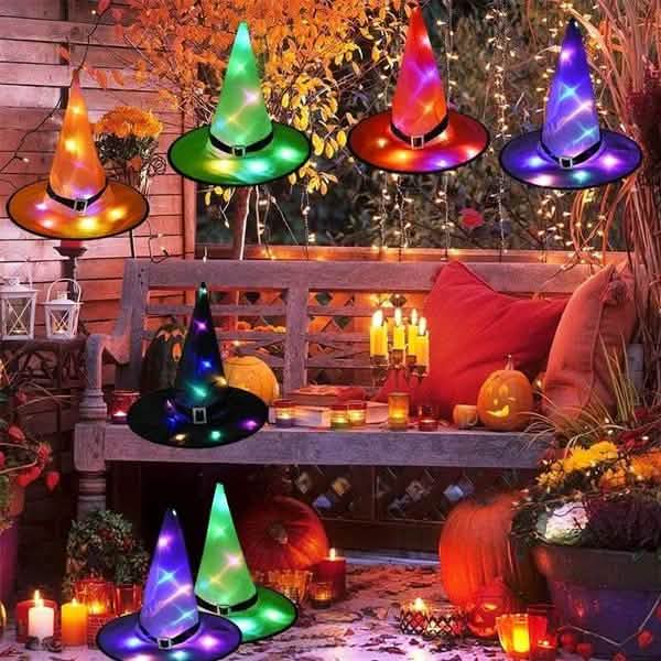 Outdoor Halloween Decoration Glowing Hats by DailySale