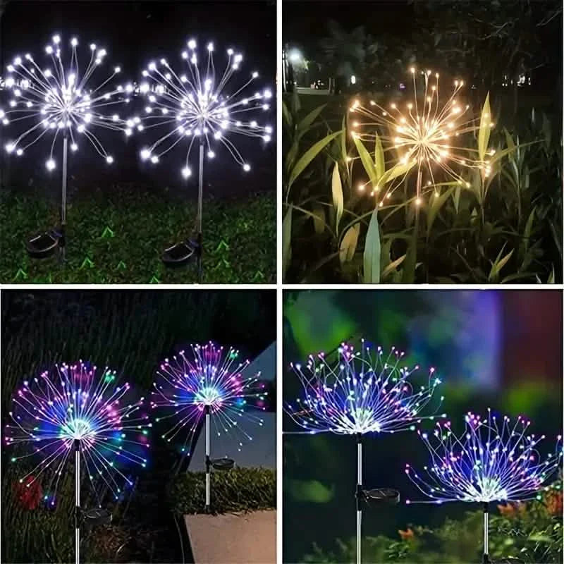 Outdoor Solar Garden Lights with 8 Lighting Modes by DailySale
