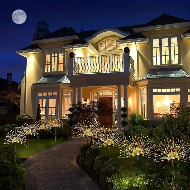 Outdoor Solar Garden Lights with 8 Lighting Modes by DailySale