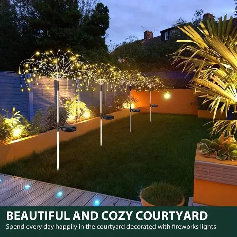 Outdoor Solar Garden Lights with 8 Lighting Modes by DailySale