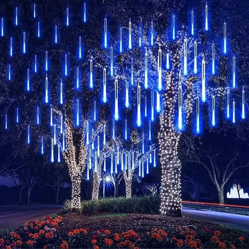 Outdoor Solar Meteor Christmas String Lights by DailySale
