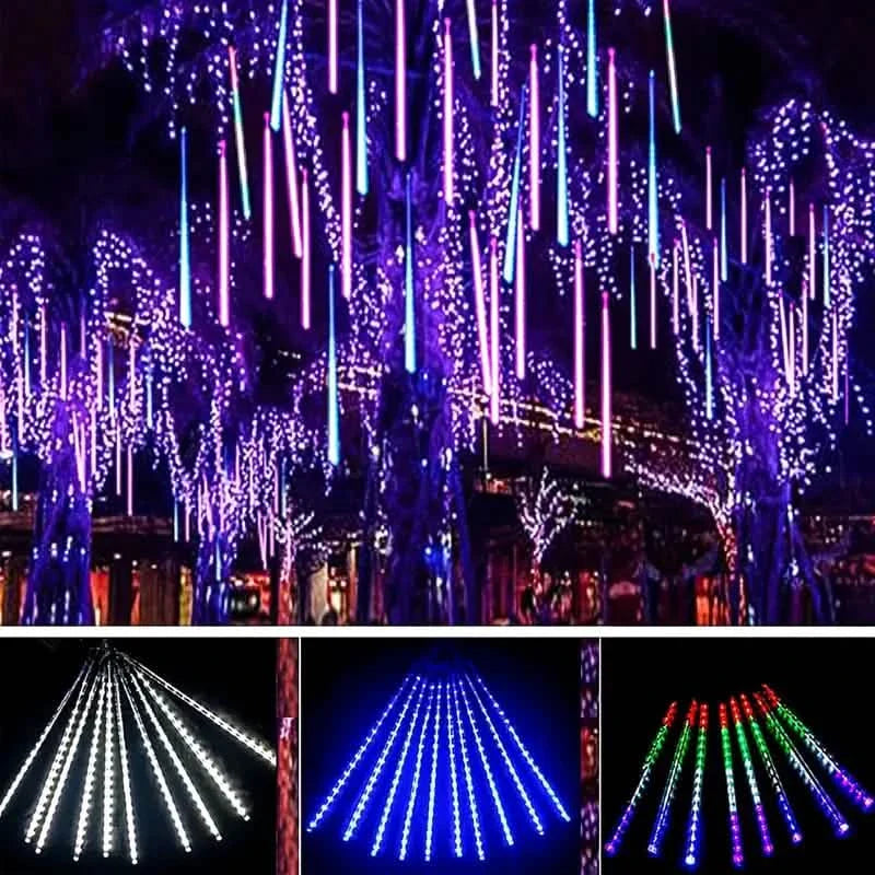 Outdoor Solar Meteor Christmas String Lights by DailySale