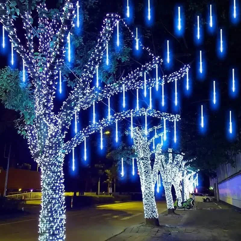 Outdoor Solar Meteor Christmas String Lights by DailySale