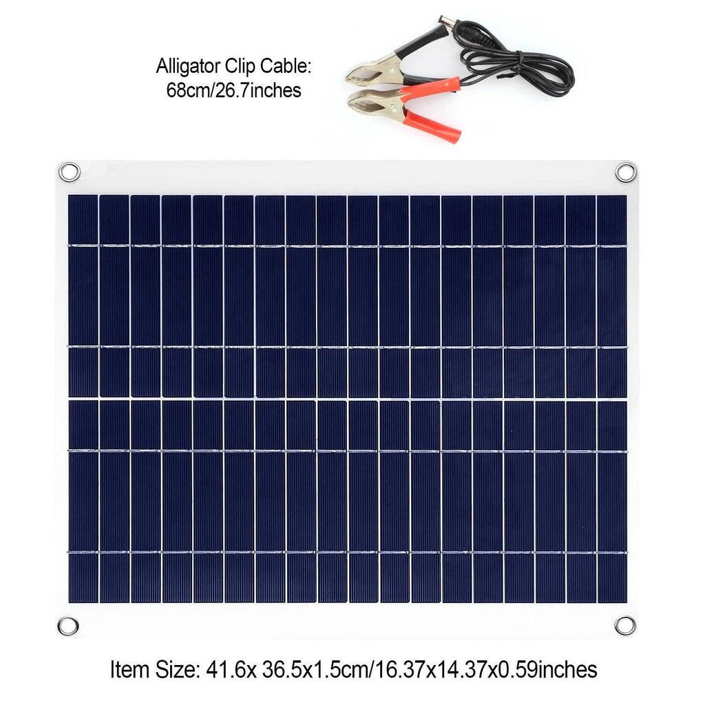Outdoor Solar Panel 12V 25W Car Battery Charger by DailySale