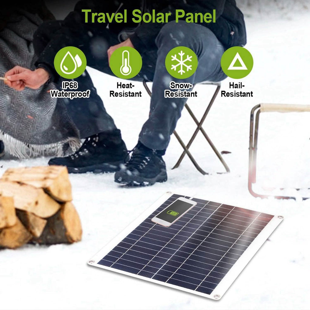 Outdoor Solar Panel 12V 25W Car Battery Charger by DailySale