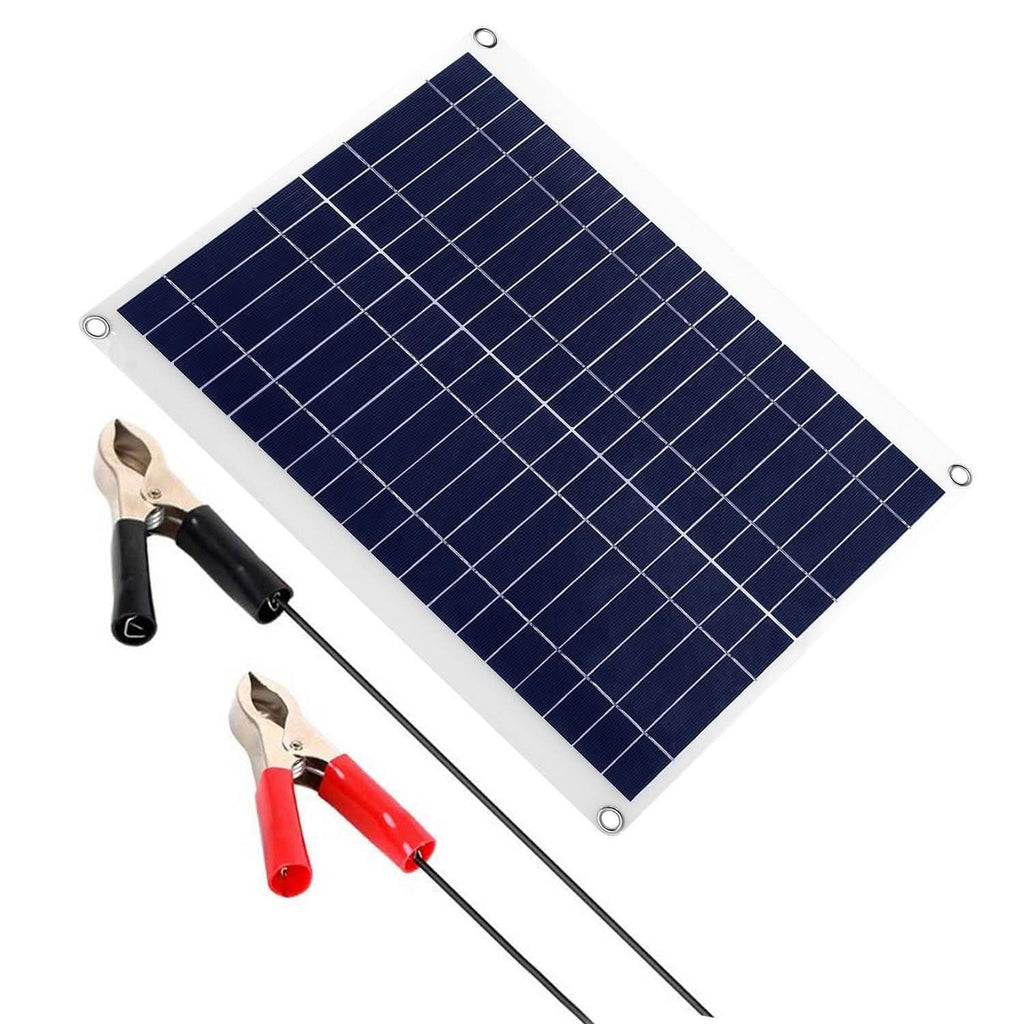 Outdoor Solar Panel 12V 25W Car Battery Charger by DailySale