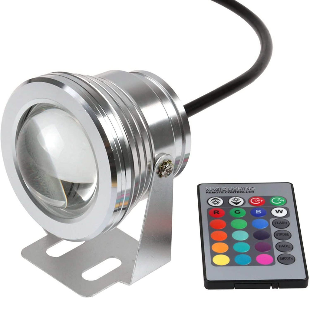 Outdoor Submersible Lights Remote-Controlled RGB 12 V LED Beads by DailySale