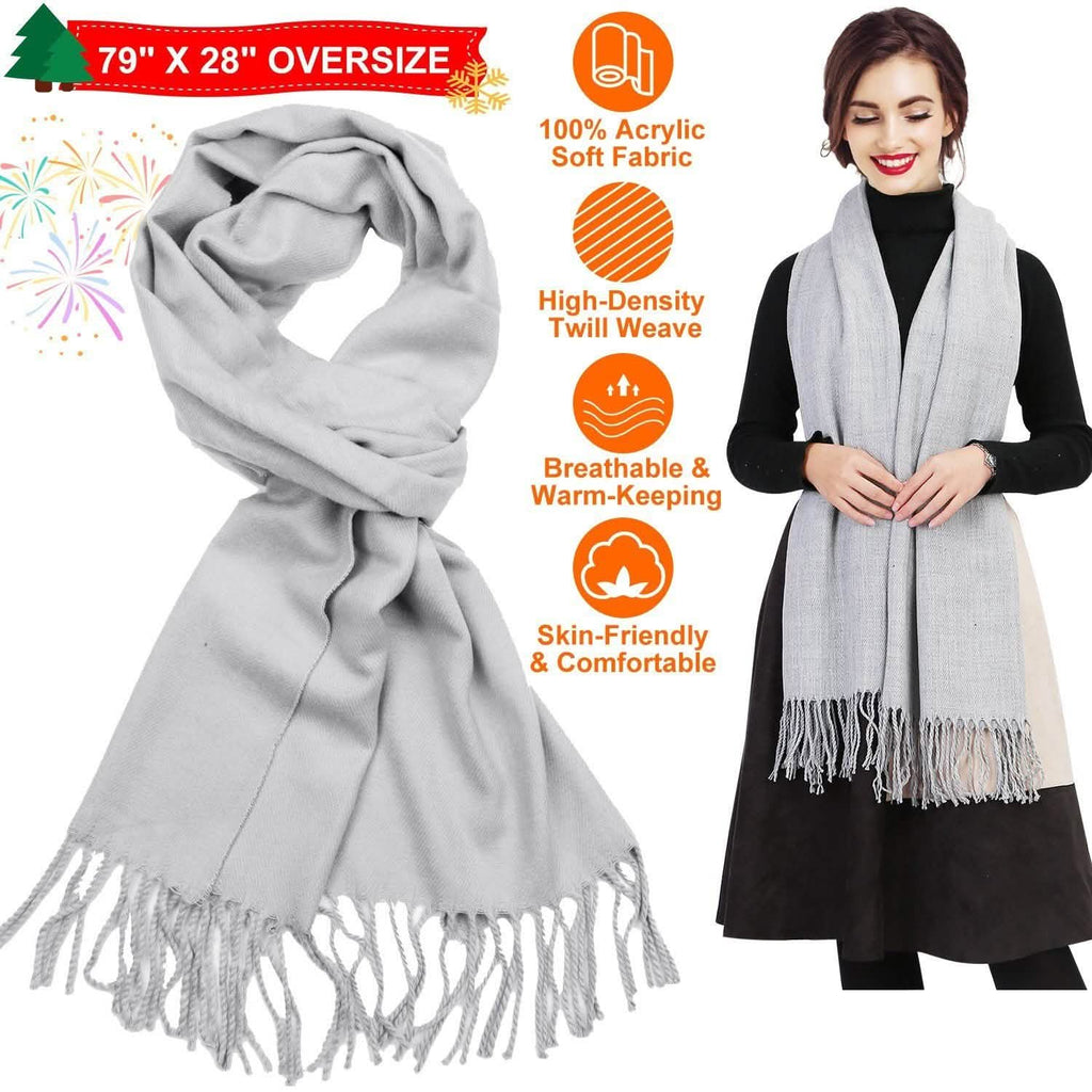 Oversize Cashmere Wool Shawl Wrap Blanket by DailySale
