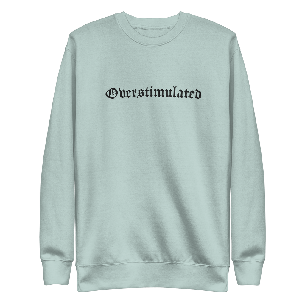 Overstimulated Embroidered Sweatshirt by Goth Cloth Co.