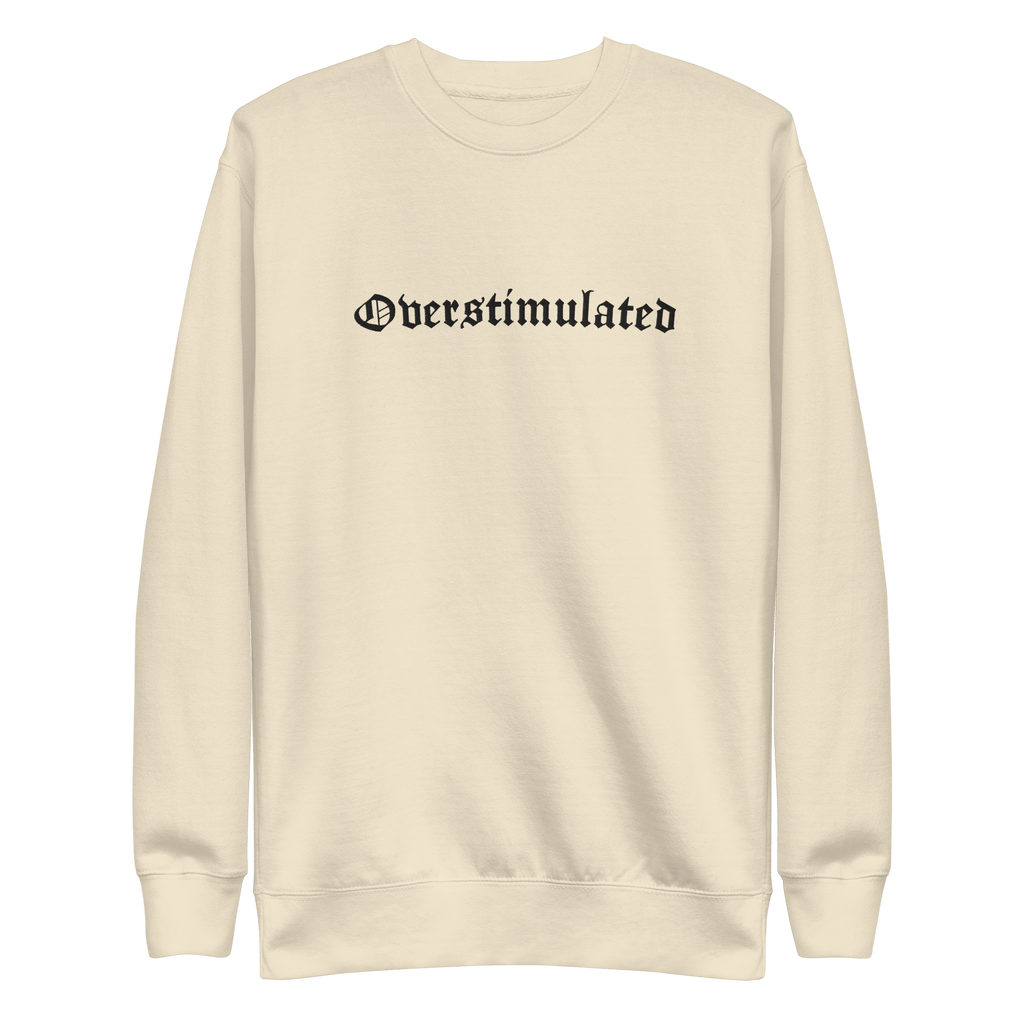 Overstimulated Embroidered Sweatshirt by Goth Cloth Co.