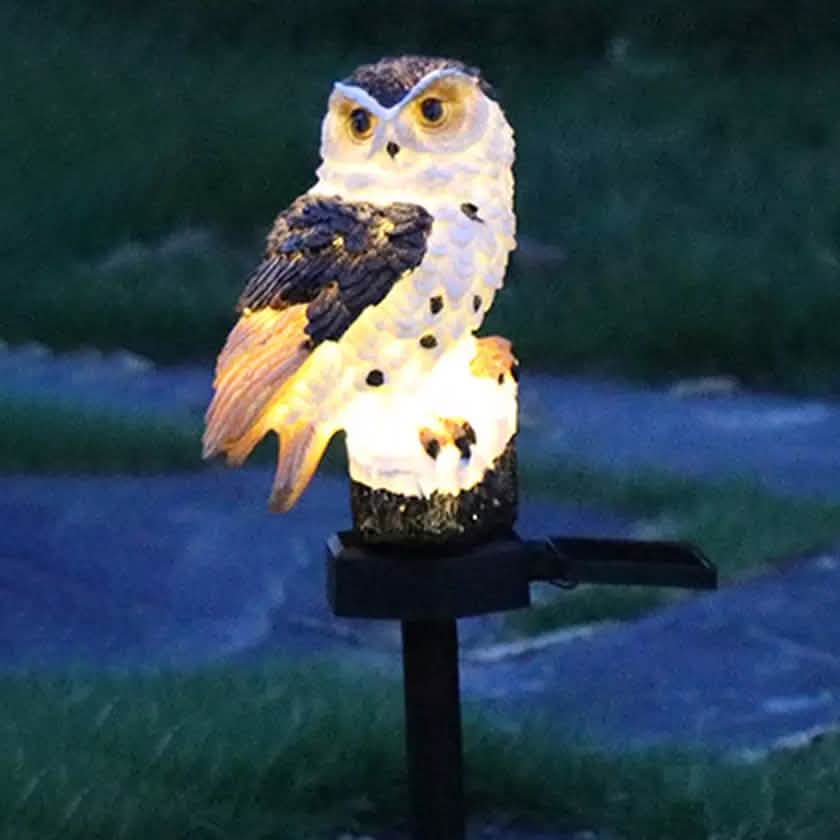 Owl Solar LED Lights with Decorative Stake by DailySale