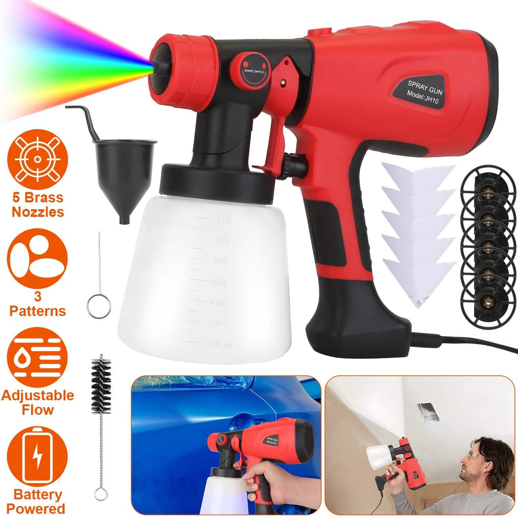 Paint Sprayer HVLP Handheld Painter with 3 Spray Patterns by DailySale
