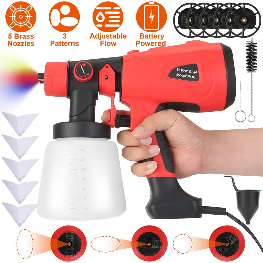 Paint Sprayer HVLP Handheld Painter with 3 Spray Patterns by DailySale