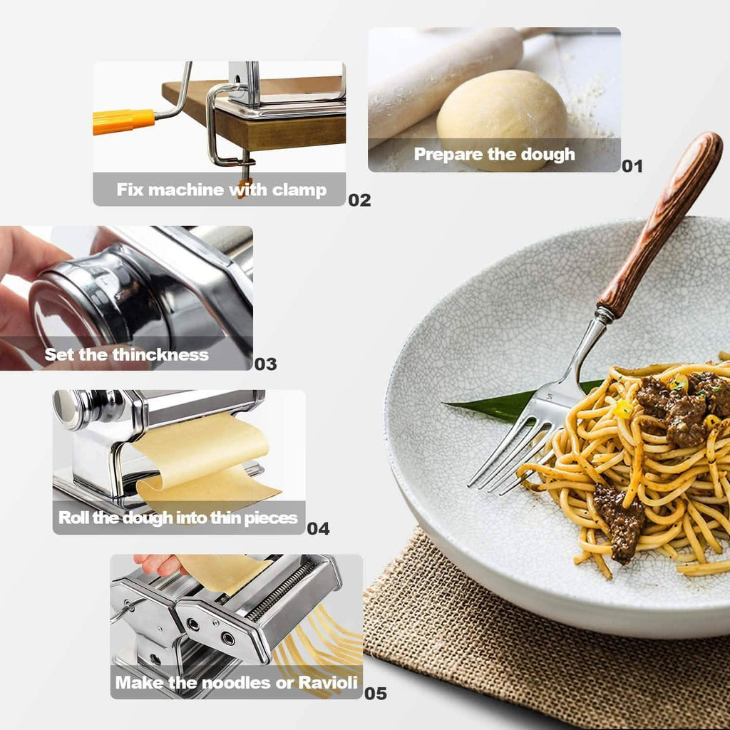 Pasta Maker Roller Machine Fettuccine by DailySale