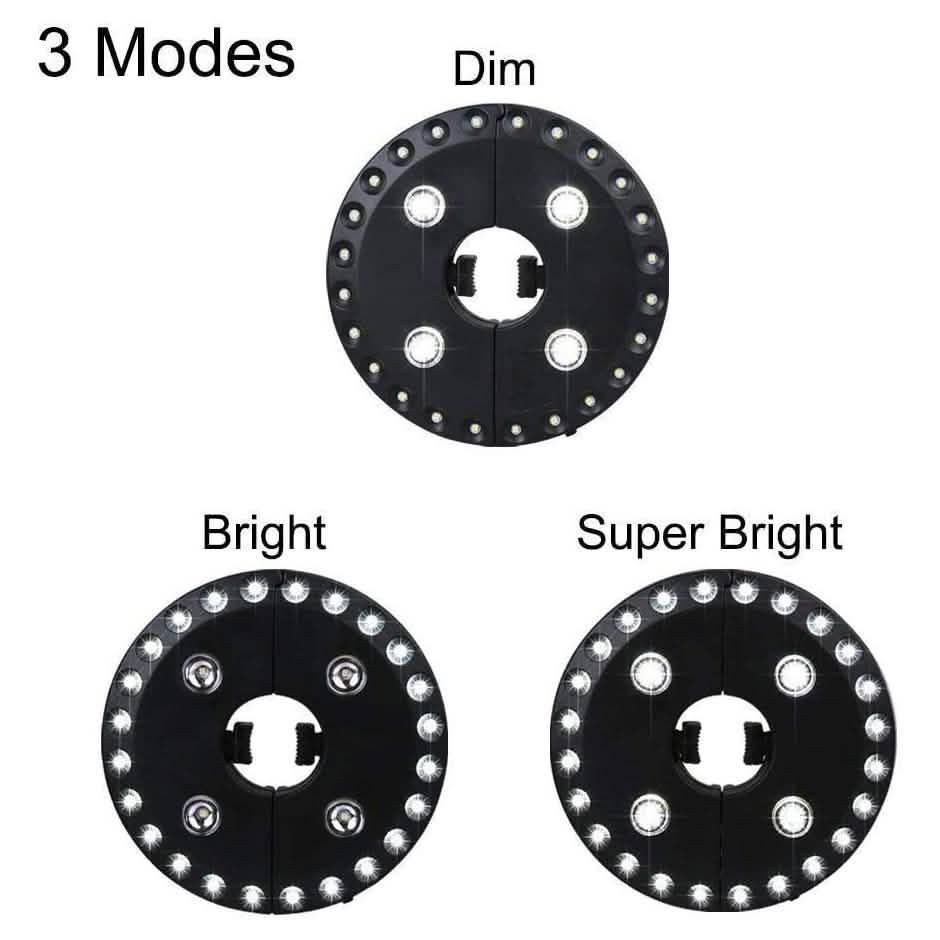 Patio Umbrella Light 3 Brightness Modes Cordless 28 LED Lights by DailySale