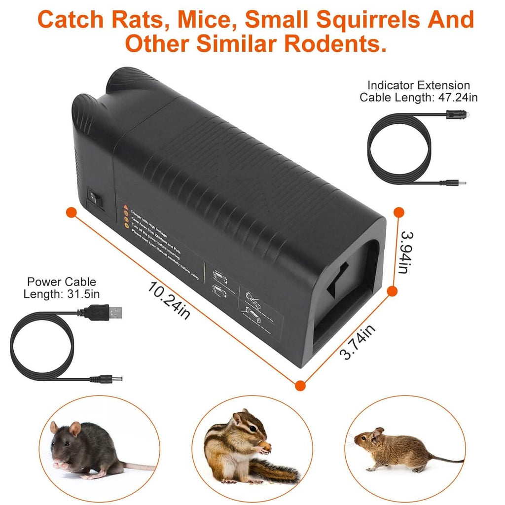 Pest Control Rechargeable Shock Mice Killer with 1800V High Voltage by DailySale