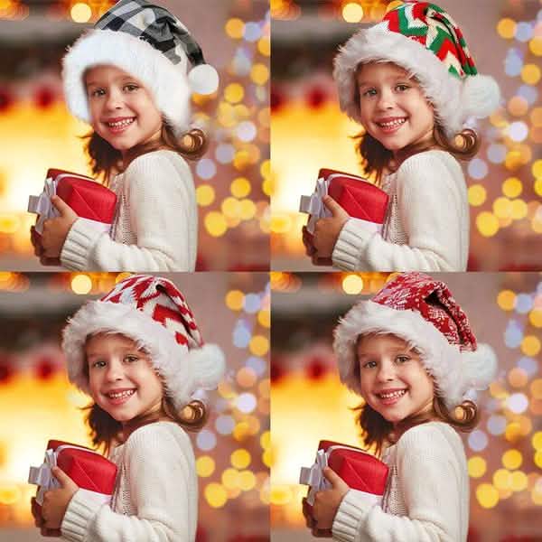 Plush Knitted Christmas Hat by DailySale