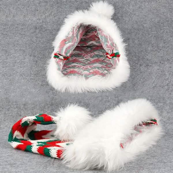 Plush Knitted Christmas Hat by DailySale