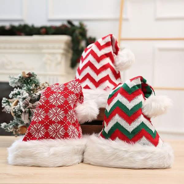 Plush Knitted Christmas Hat by DailySale