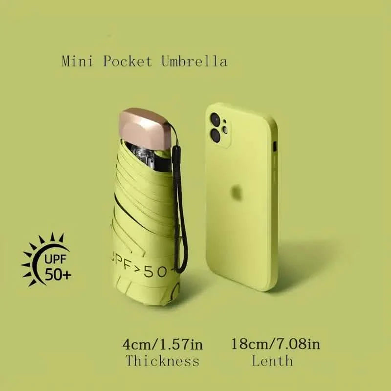 Pocket Windproof UV50 Anti-sunburn Rain Umbrella by DailySale