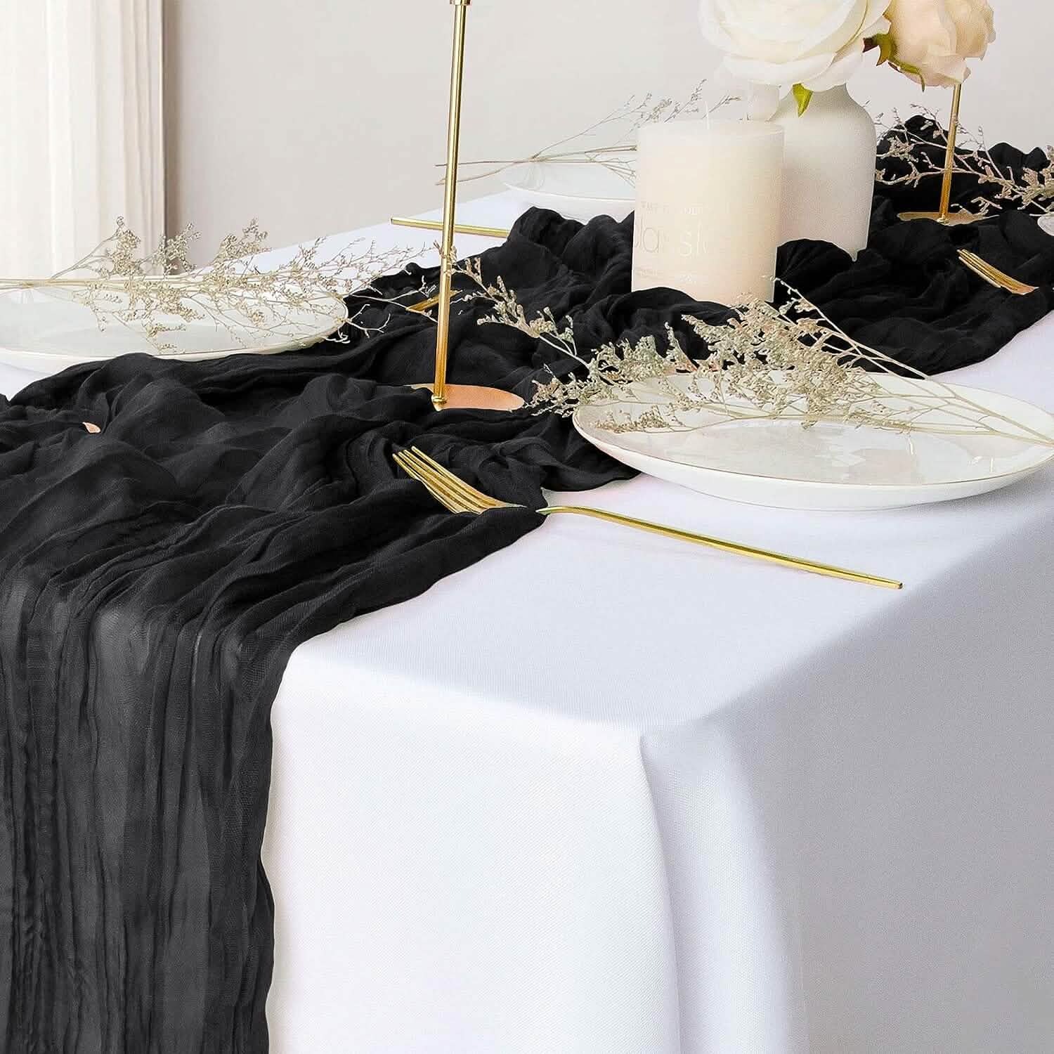 Polyester Crinkle Table Runner by DailySale