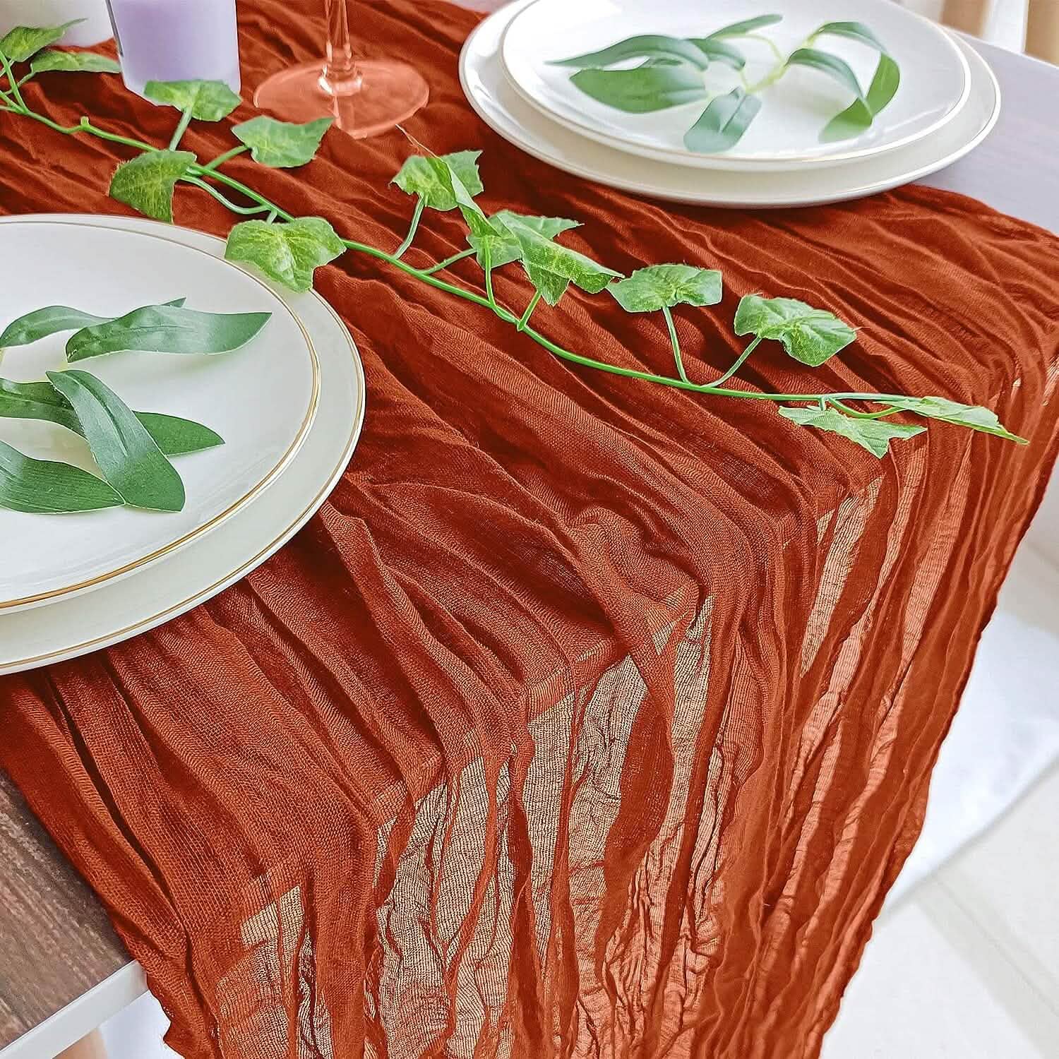 Polyester Crinkle Table Runner by DailySale