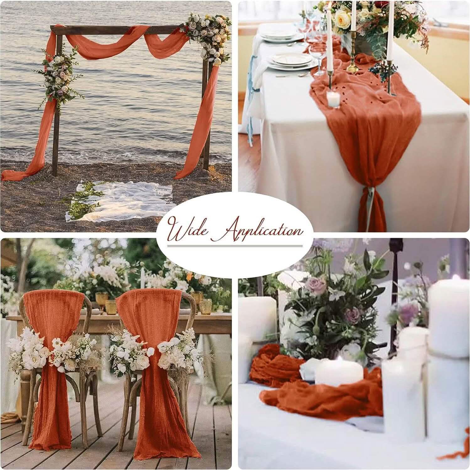 Polyester Crinkle Table Runner by DailySale