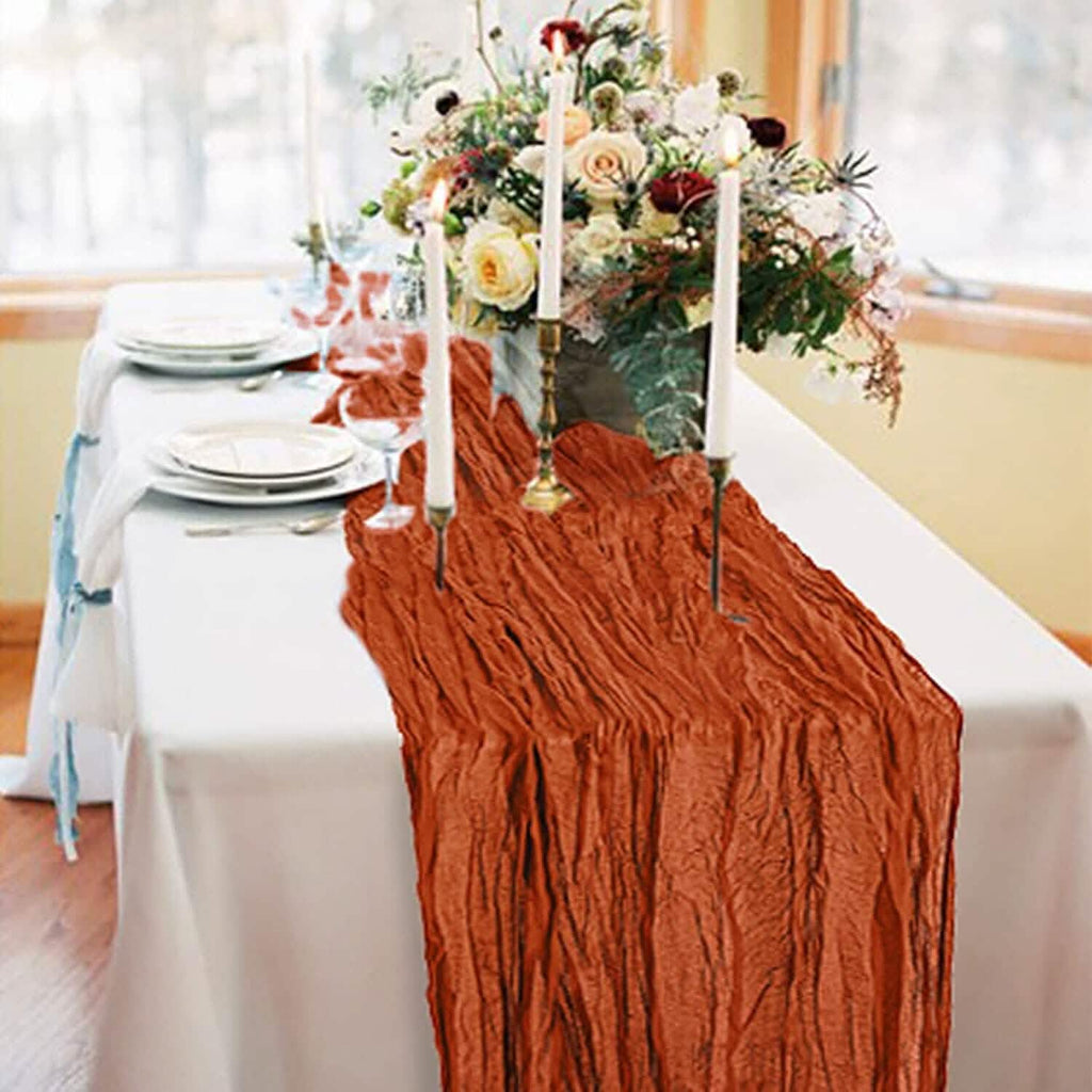 Polyester Crinkle Table Runner by DailySale