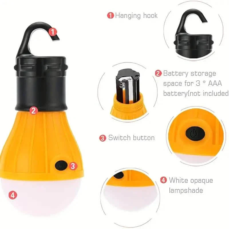 Portable 3LED Outdoor Hook Pendant Lights by DailySale