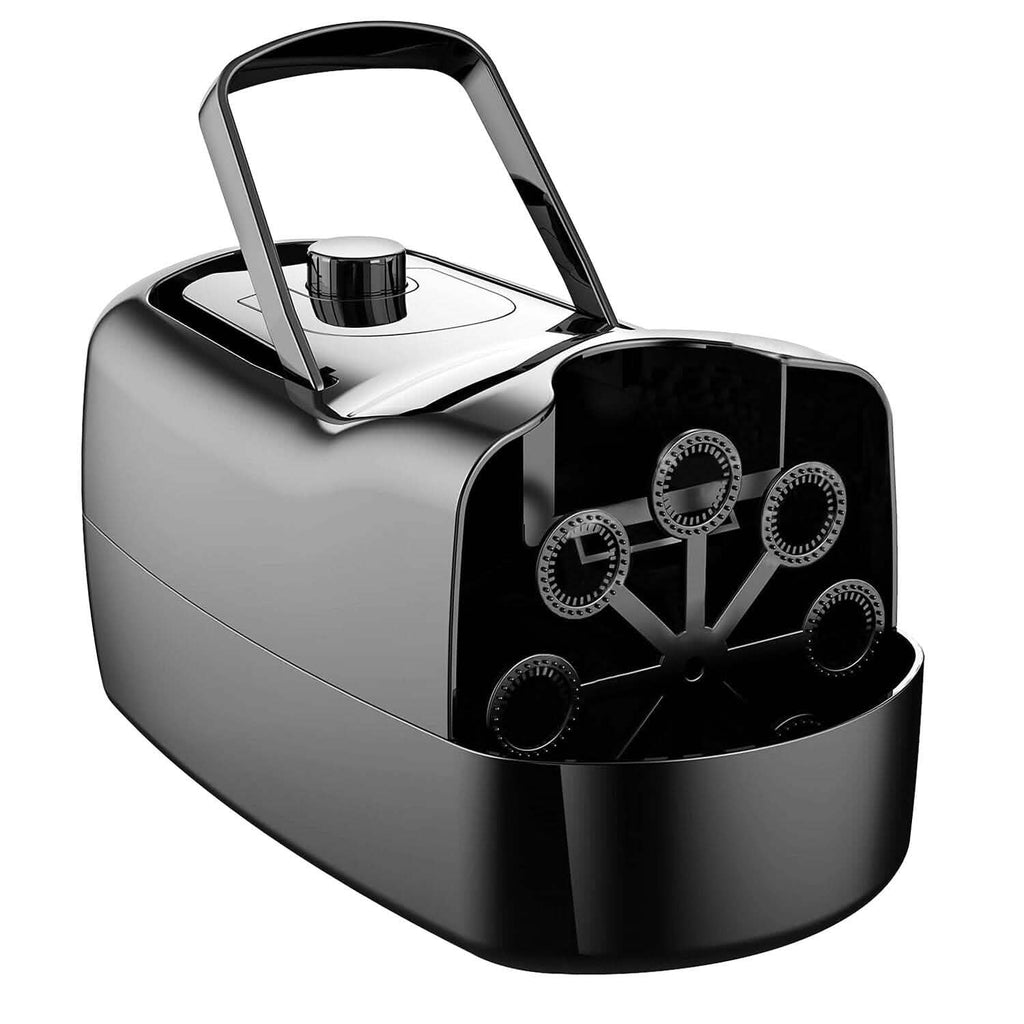 Portable Bubble Blowing Machine with 2 Speeds Handle 3000-4000 Bubbles Per Minute Plug-In Battery Powered by DailySale