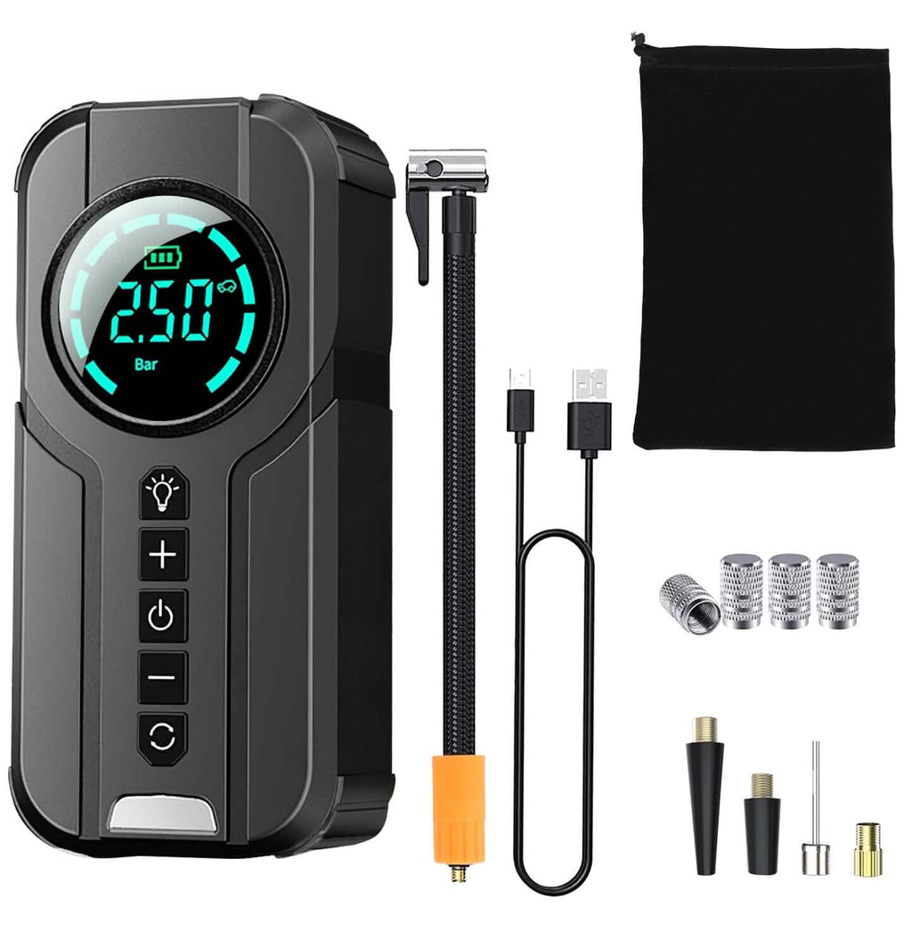 Portable Car Compressor Wireless Electric Air Pump 150 PSI with LED Light by DailySale