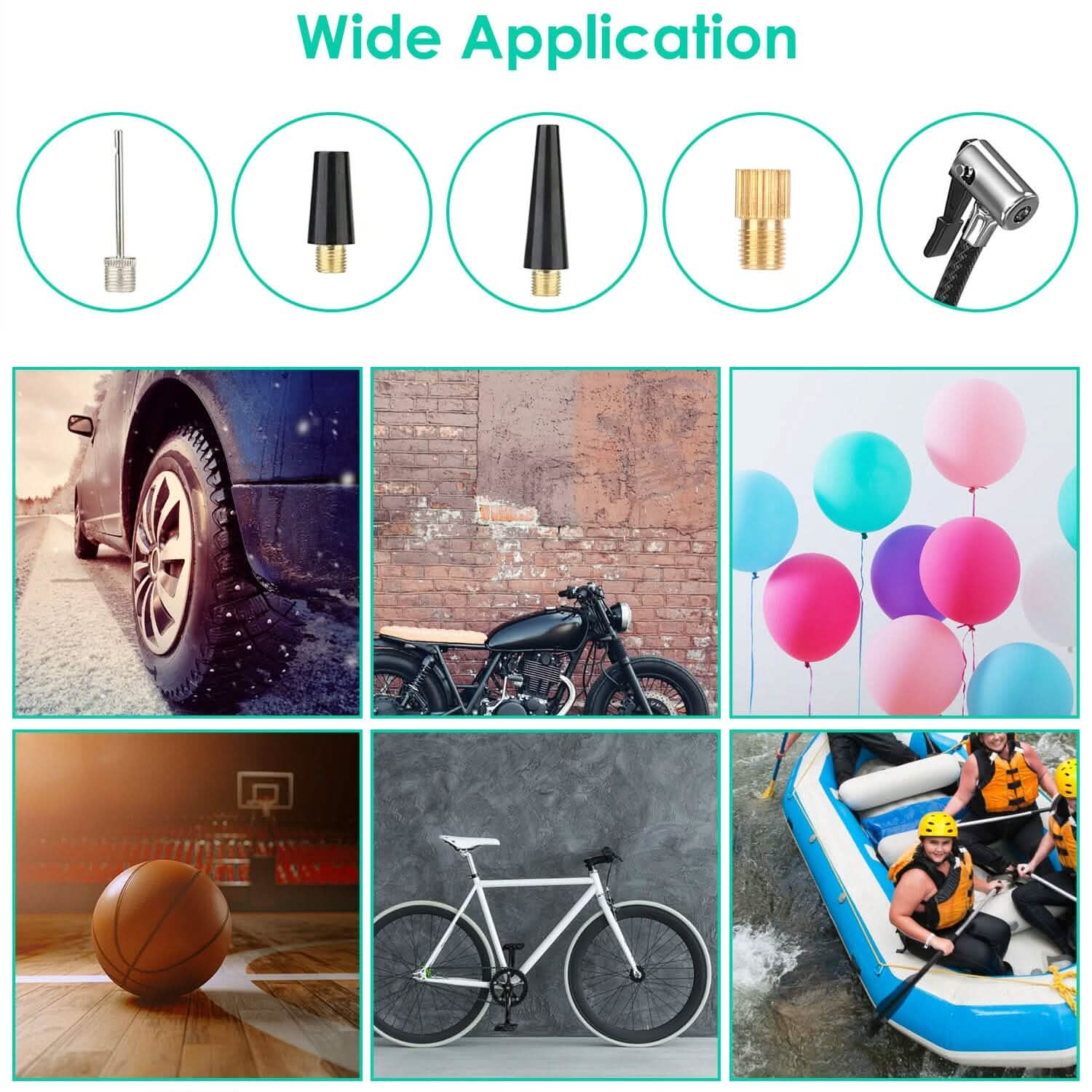 Portable Car Compressor Wireless Electric Air Pump 150 PSI with LED Light by DailySale