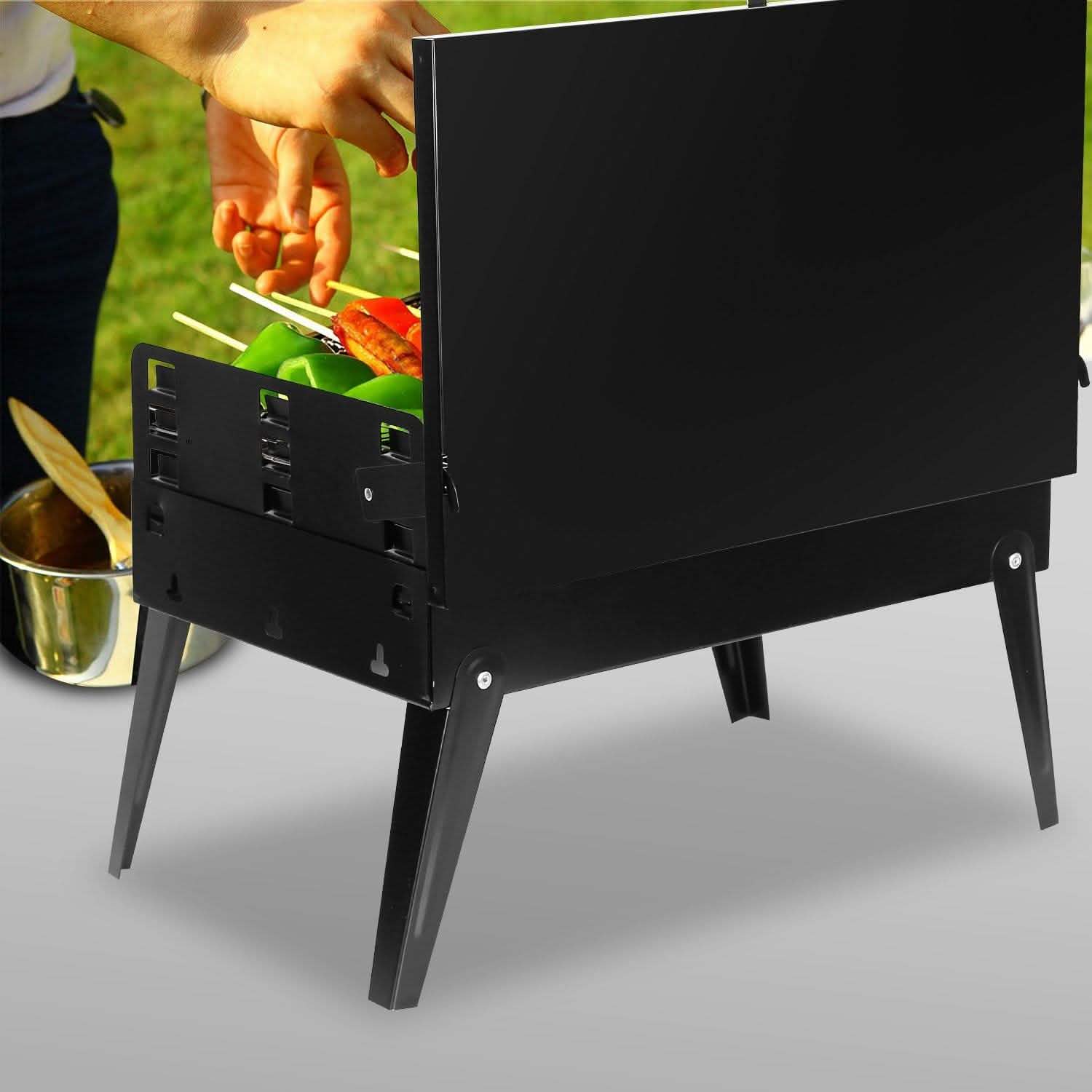 Portable Charcoal Grill Foldable BBQ Suitcase by DailySale
