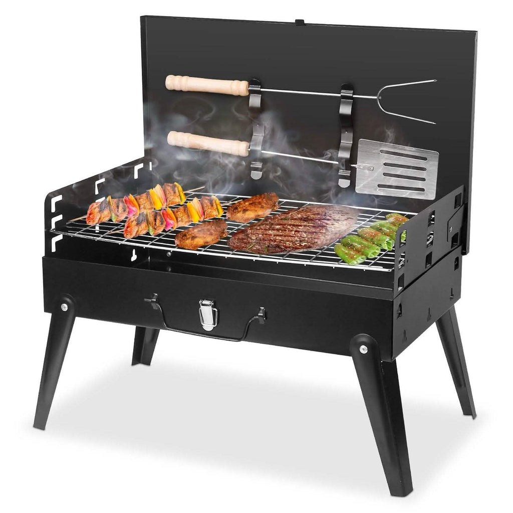 Portable Charcoal Grill Foldable BBQ Suitcase by DailySale