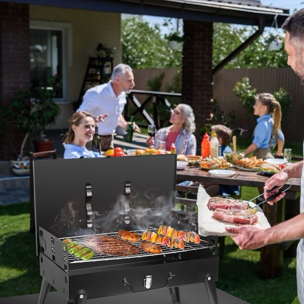 Portable Charcoal Grill Foldable BBQ Suitcase by DailySale