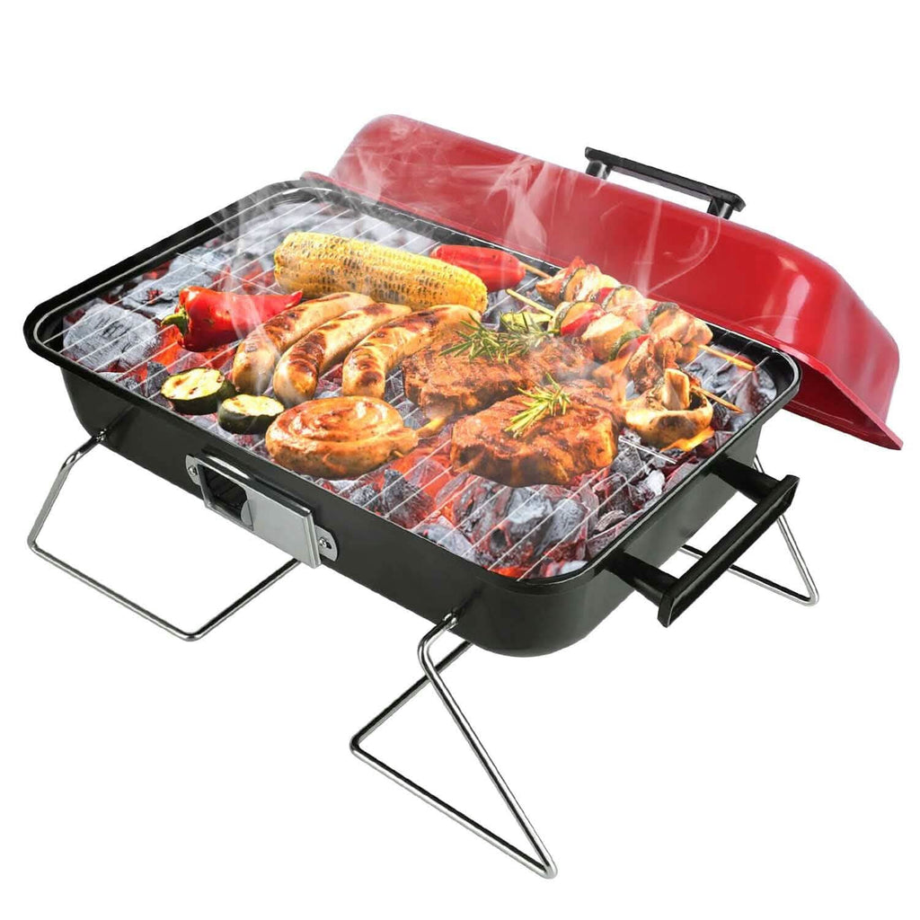 Portable Charcoal Tabletop Grill with Lid by DailySale