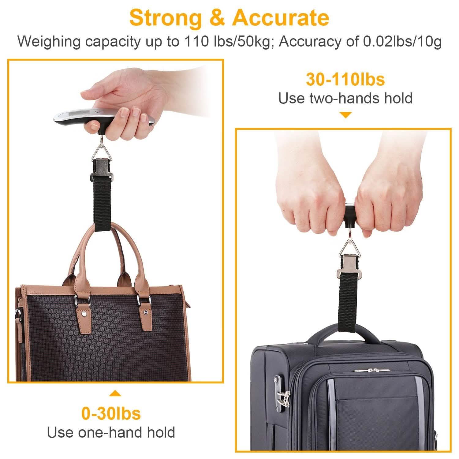 Portable Digital Luggage Scale by DailySale