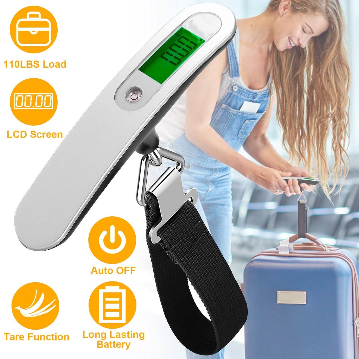Portable Digital Luggage Scale by DailySale