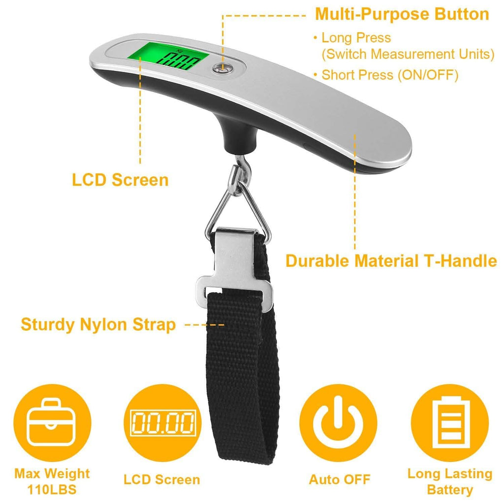 Portable Digital Luggage Scale by DailySale