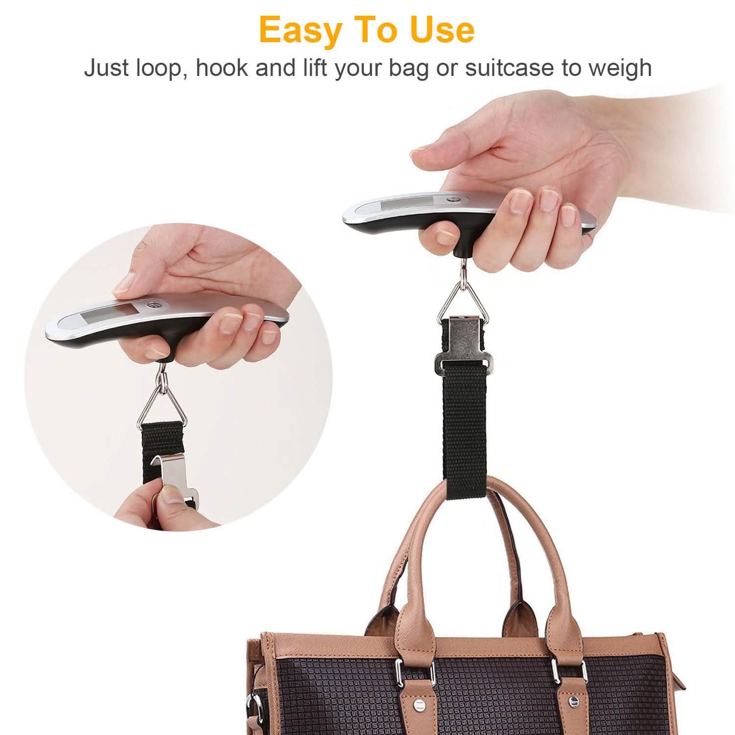 Portable Digital Luggage Scale by DailySale